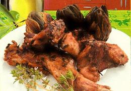 Conejo al Ajillo con Salsa de Mostaza