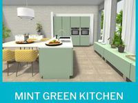 Mint and White Kitchen