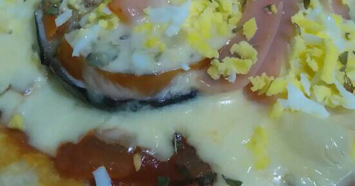 Pizza Napolitana con berenjenas