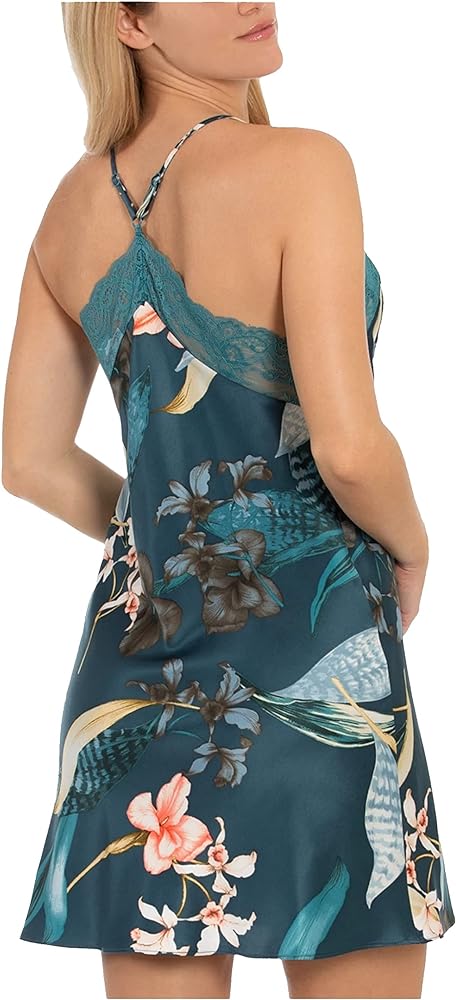 Tropical Print Chemise Dress