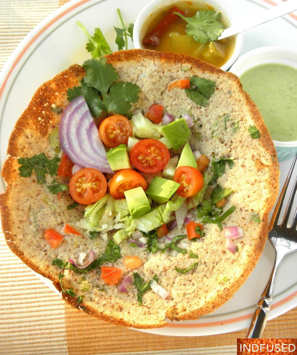 Appam with Avocado Chutney