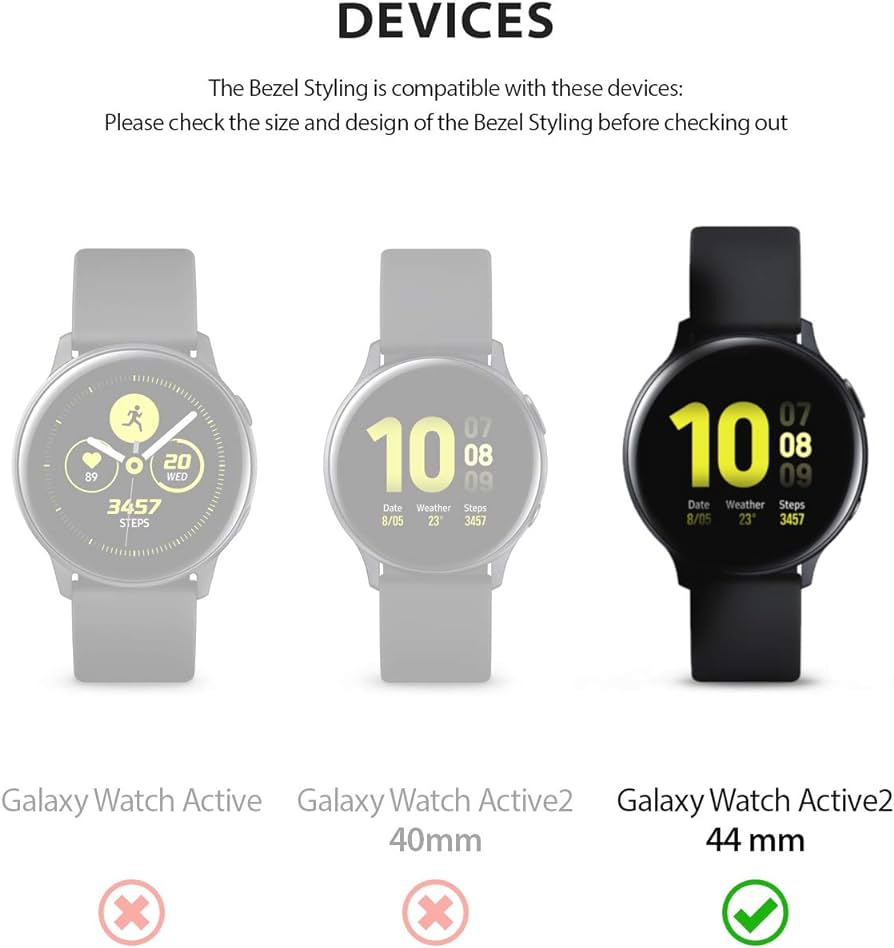 Ringke Bezel Styling Case for Samsung Galaxy Watch Active 2