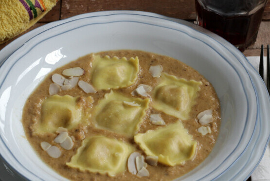 Ravioli de setas