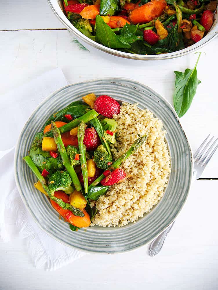 Lemon Ginger Vegetable Stir-Fry