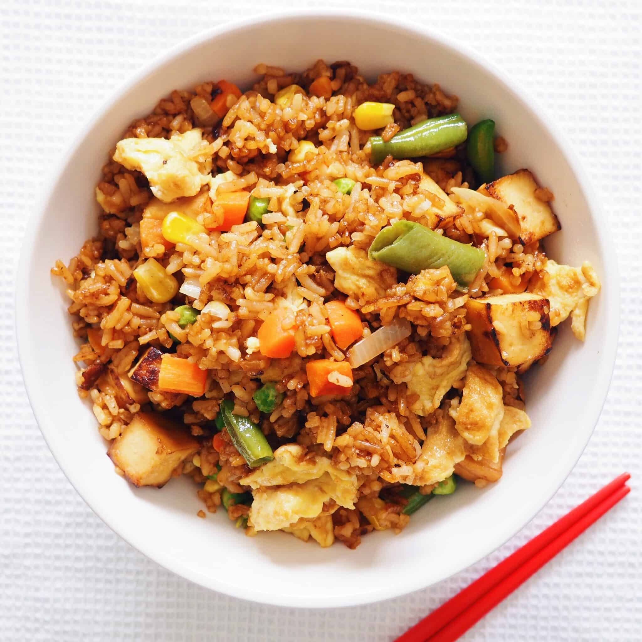 Tofu Egg Fried Rice