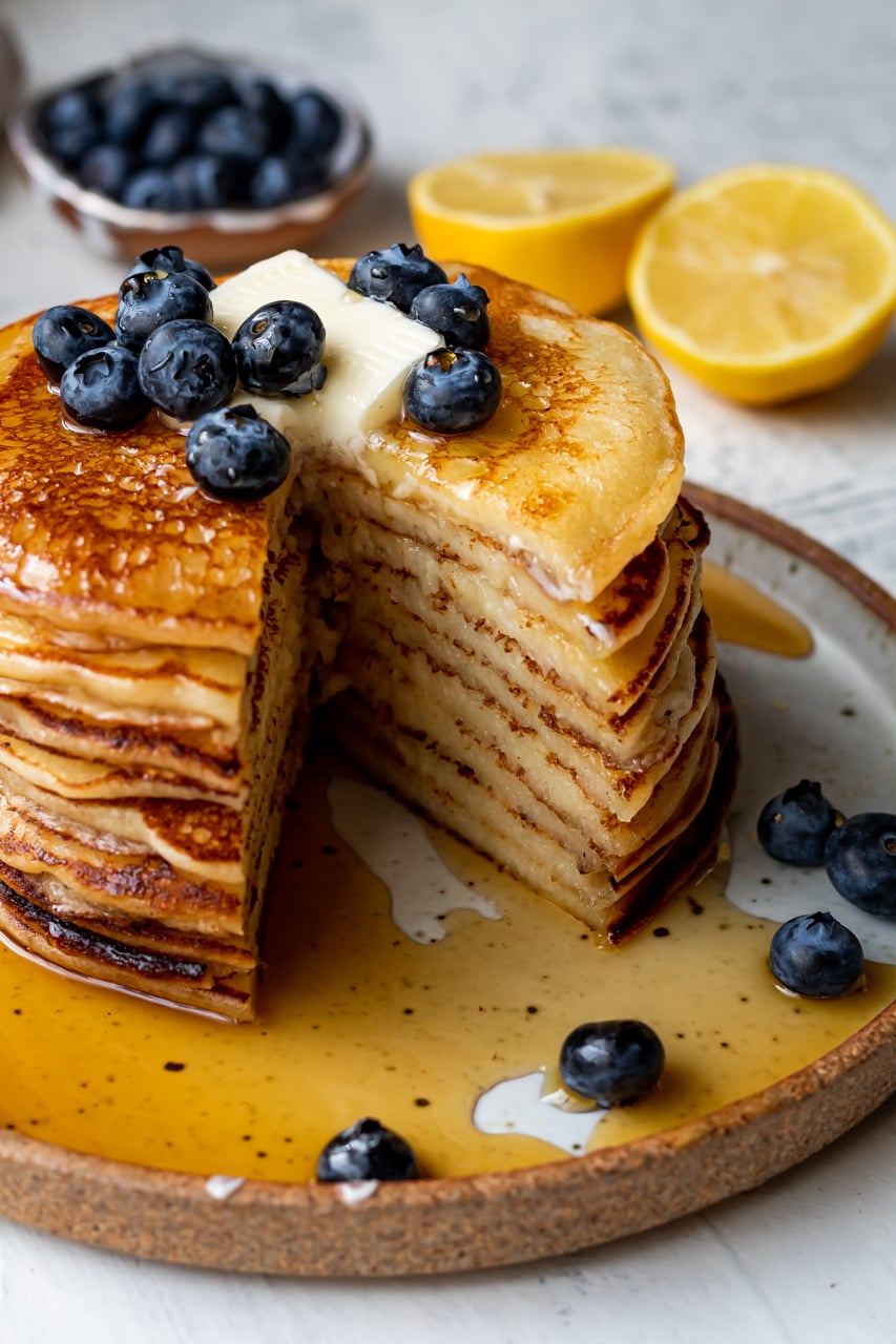 Lemon Rice Pancakes