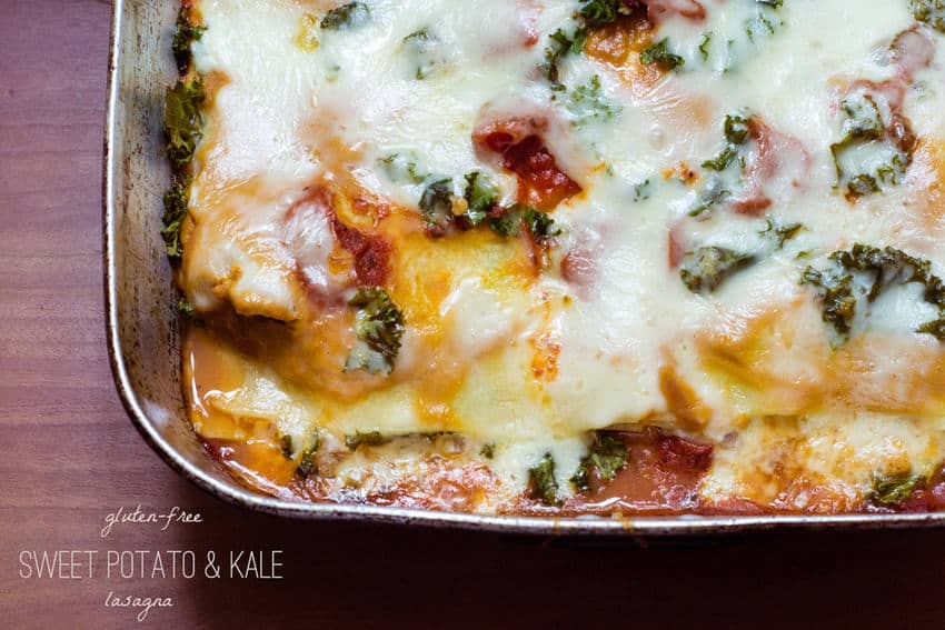 Sweet Potato and Kale Veggie Lasagna