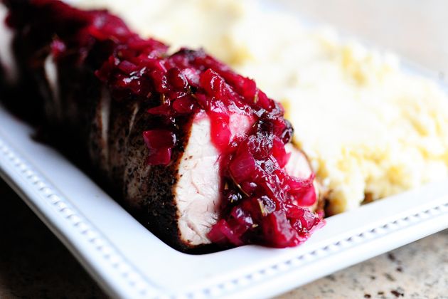 Pork Loin with Cranberry Sauce