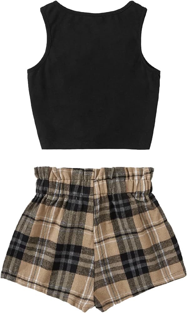 6. Romwe Women's Elastic Waist Wrap Paperbag Shorts