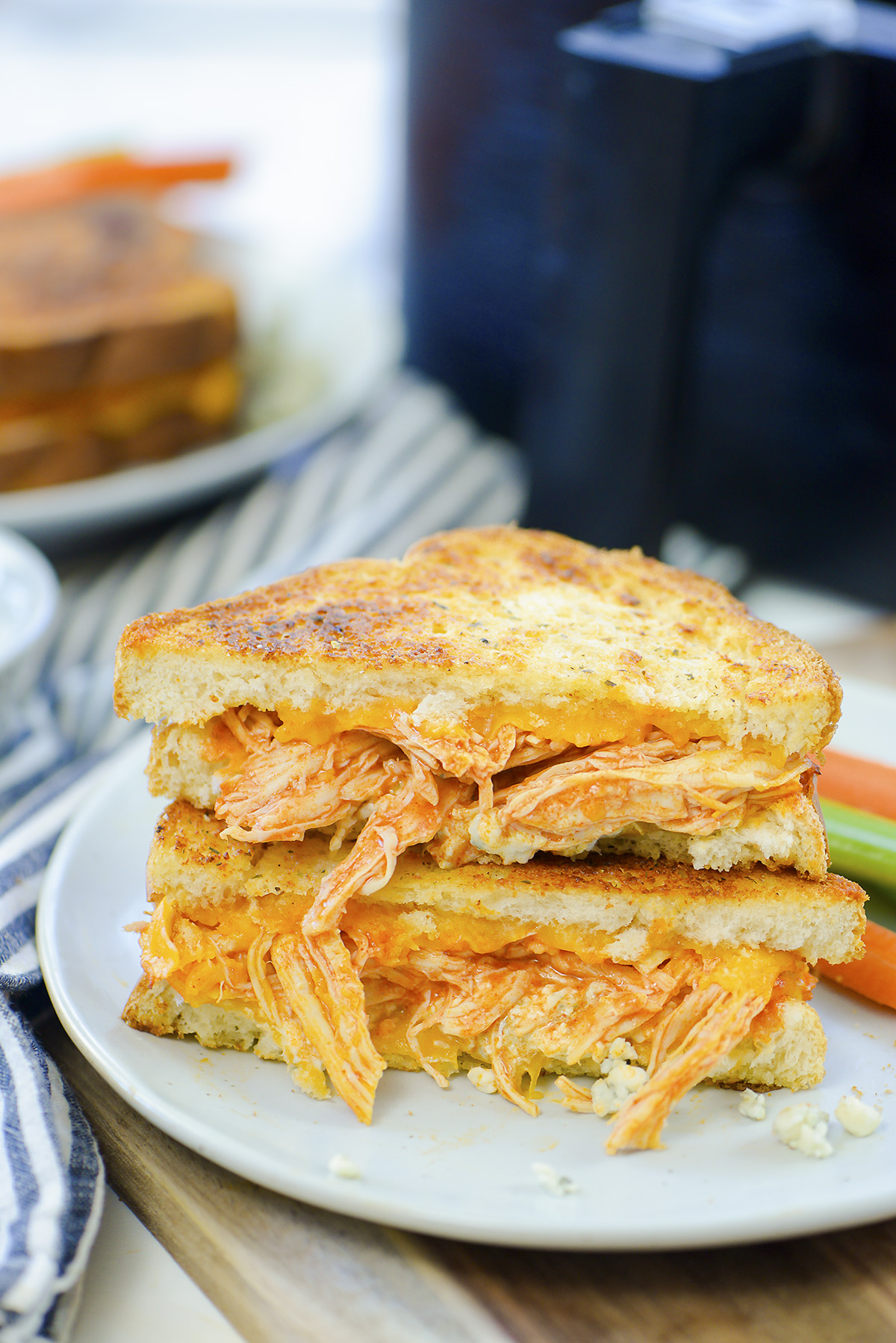 Buffalo Chicken Grilled Cheese