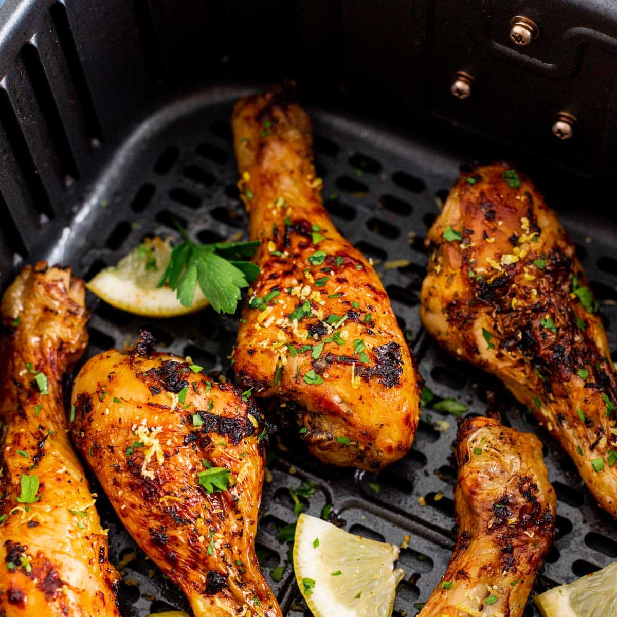 Lemon Herb Air Fryer Chicken Legs