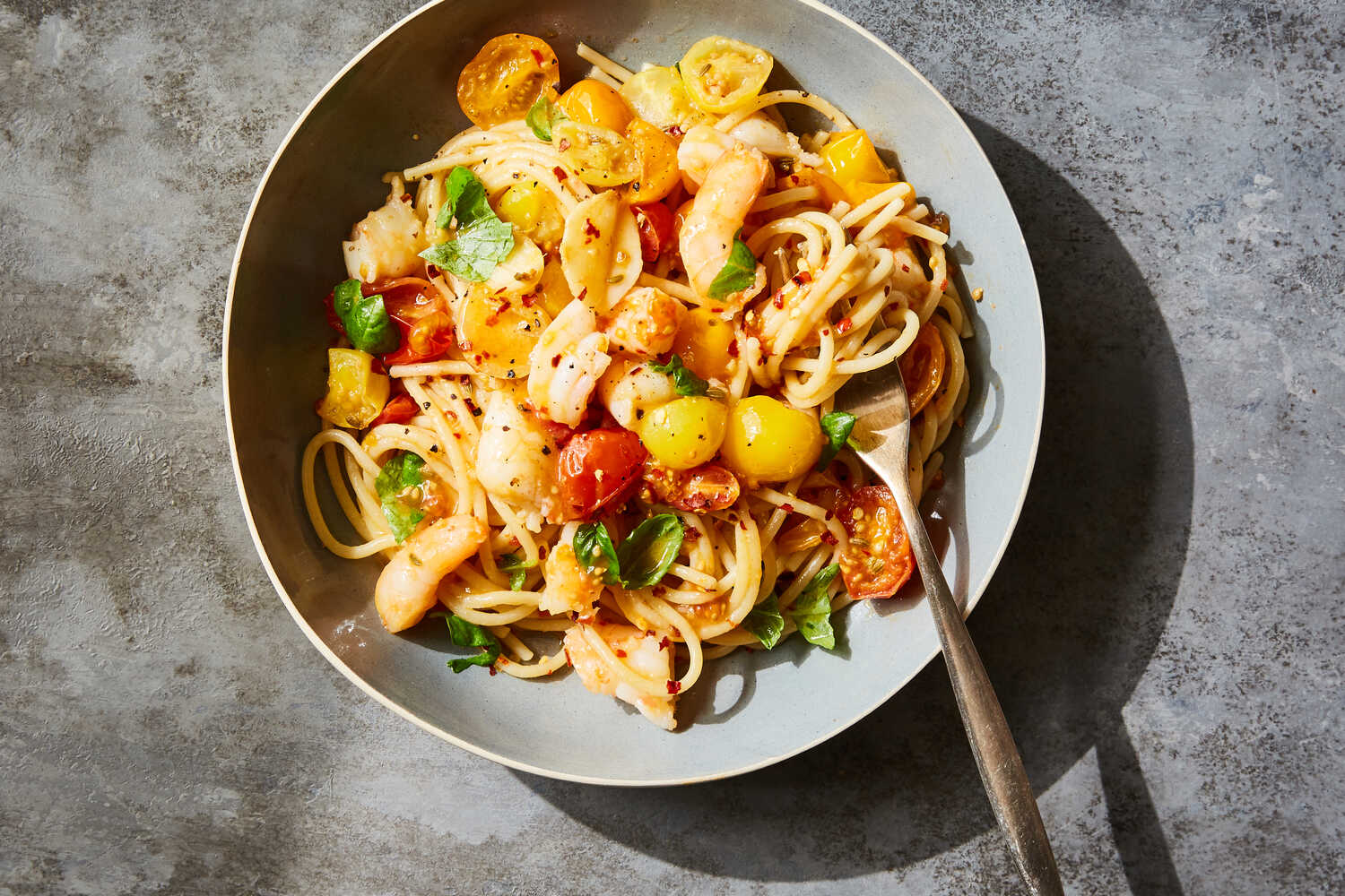 Shrimp and Tomato Pasta
