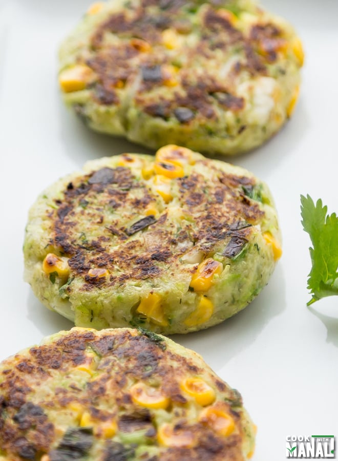 6. Zucchini and Corn Cutlet