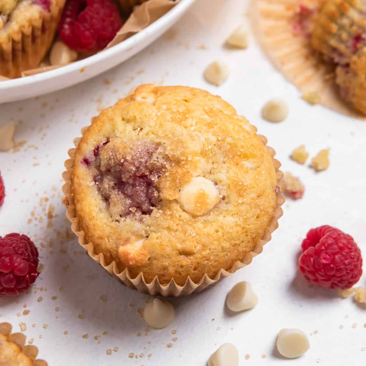 White Chocolate Raspberry Muffins