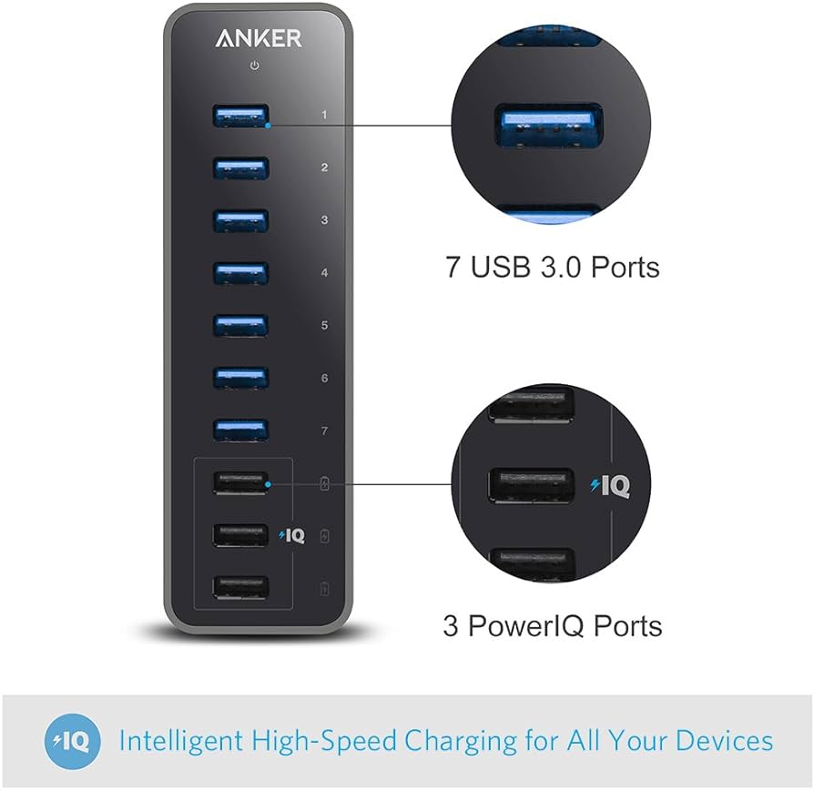 Anker 10 Port 60W Data Hub