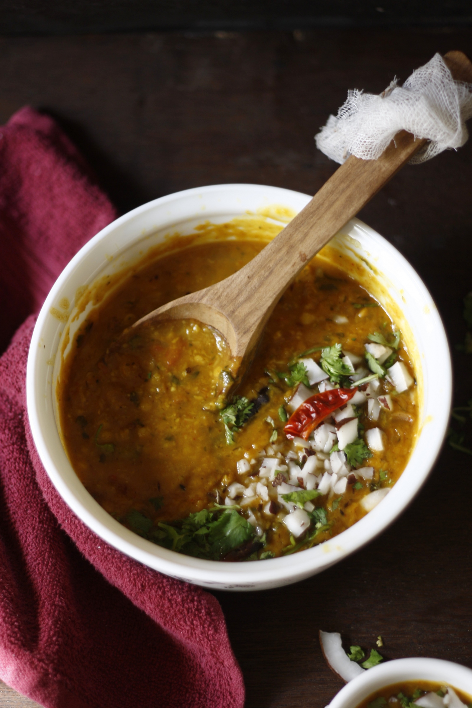 Dal Tadka with Coconut Milk