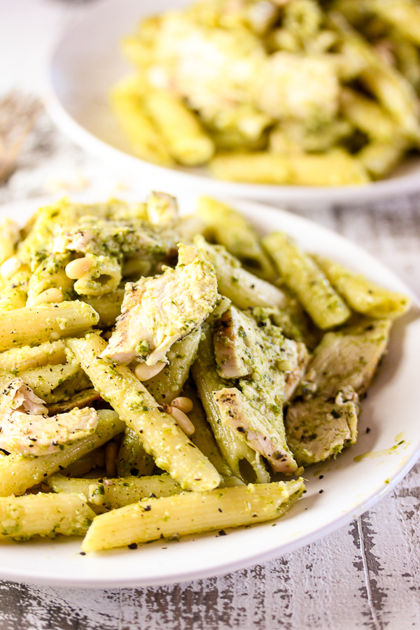 Pesto Pasta with Grilled Chicken