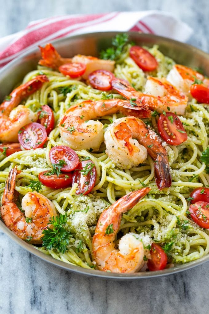 Pesto Shrimp Pasta