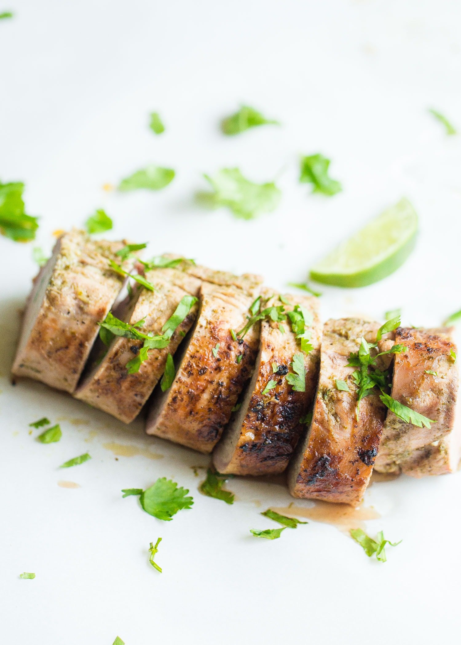 Pork Loin with Cilantro and Lime