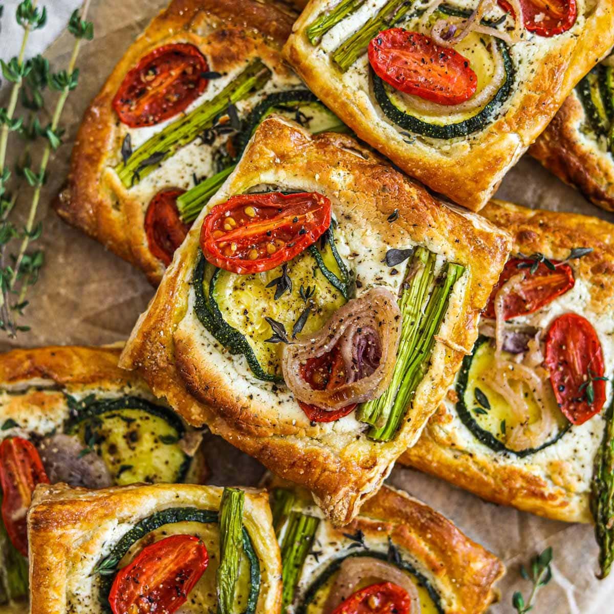 Vegetable Puff Pastry Tart
