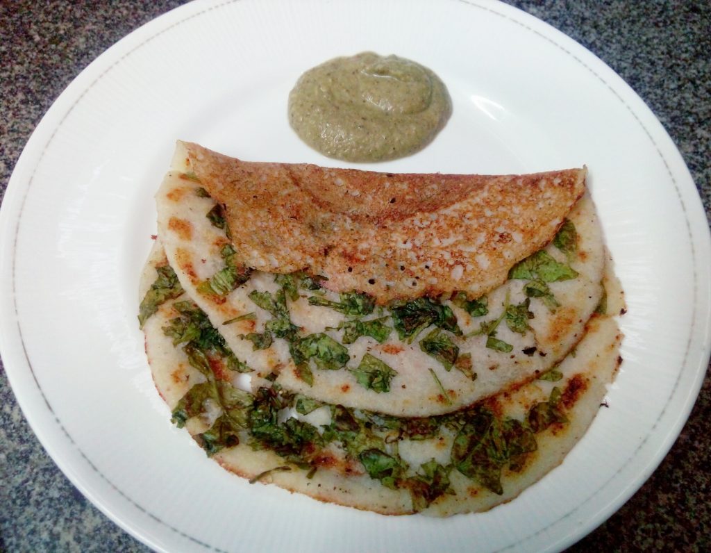 Spinach Uttapam