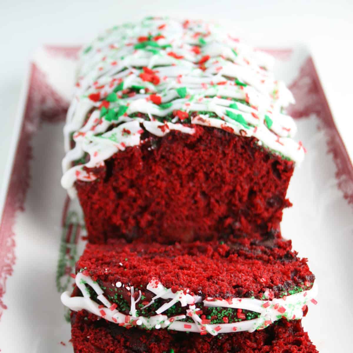 Red Velvet Banana Cake