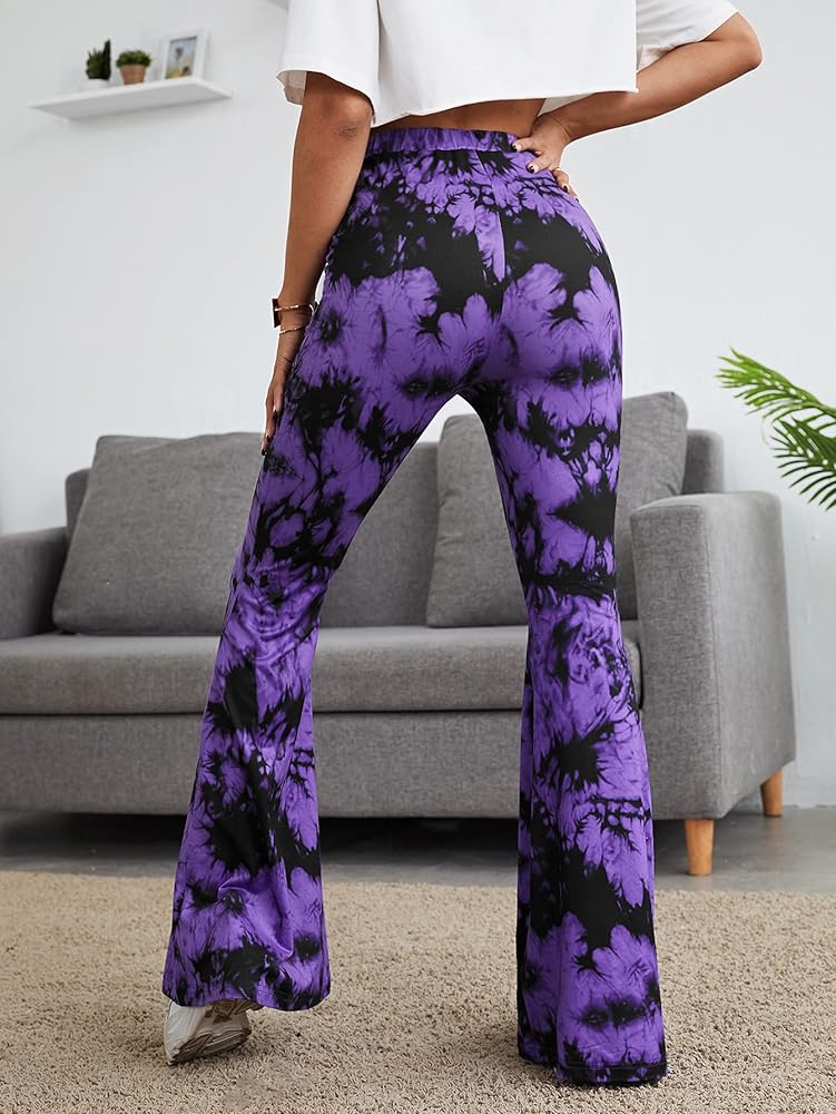 9. Women's Boho Base Layer Bottoms - Printed Palazzo Pants