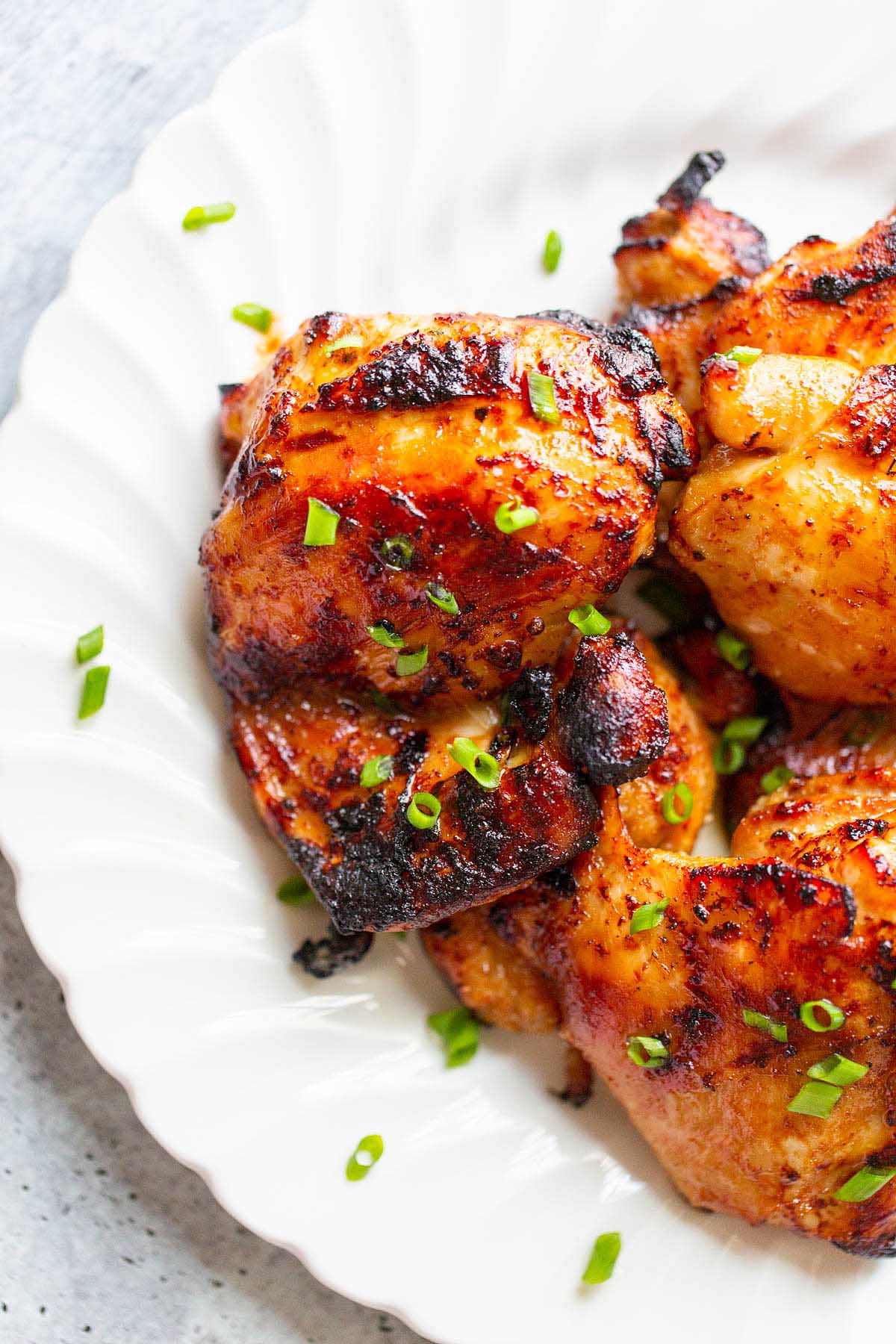 Honey Garlic Air Fryer Chicken Thighs