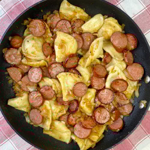 Kielbasa and Pierogies