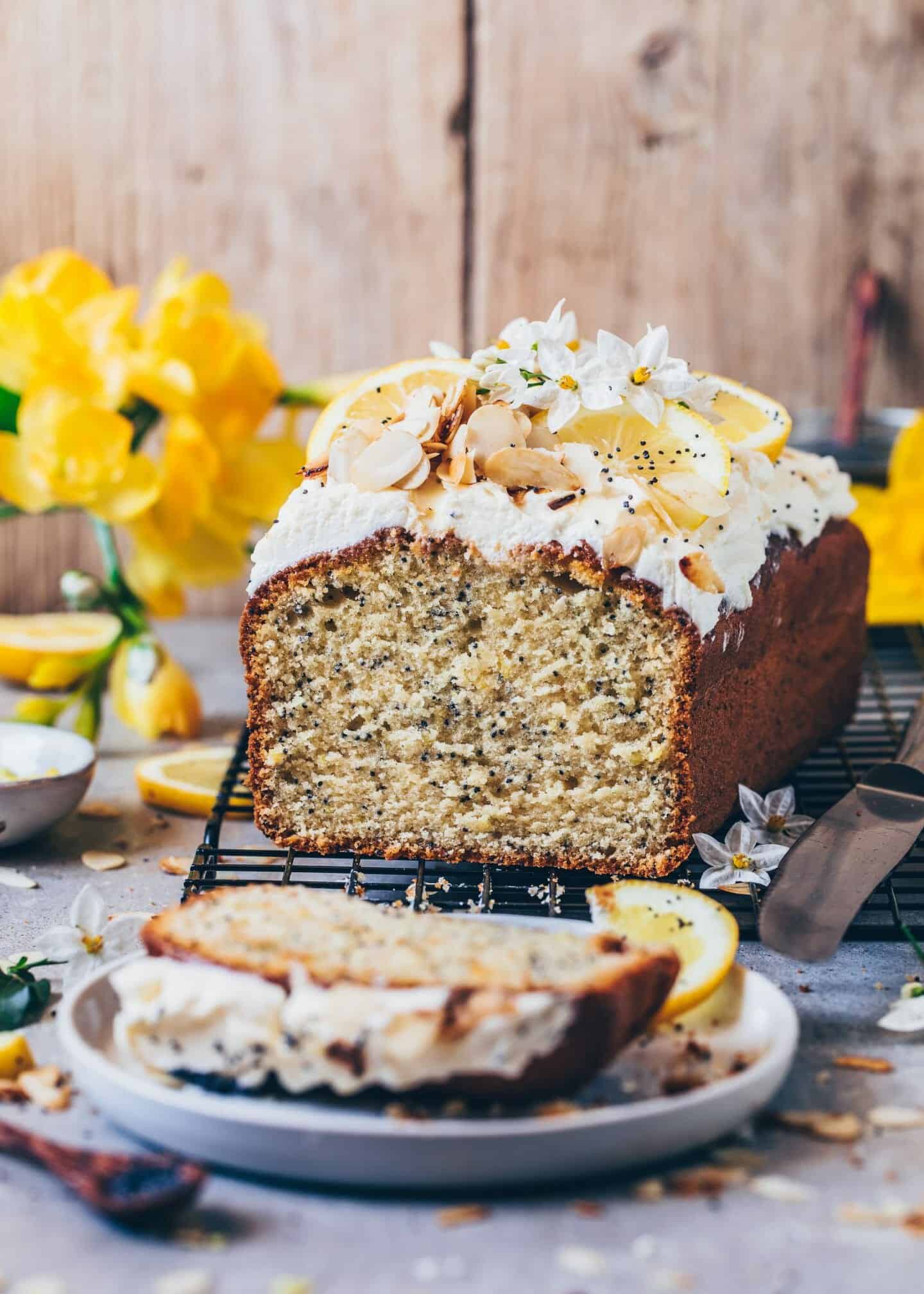Vegan Lemon Poppy Seed Cake