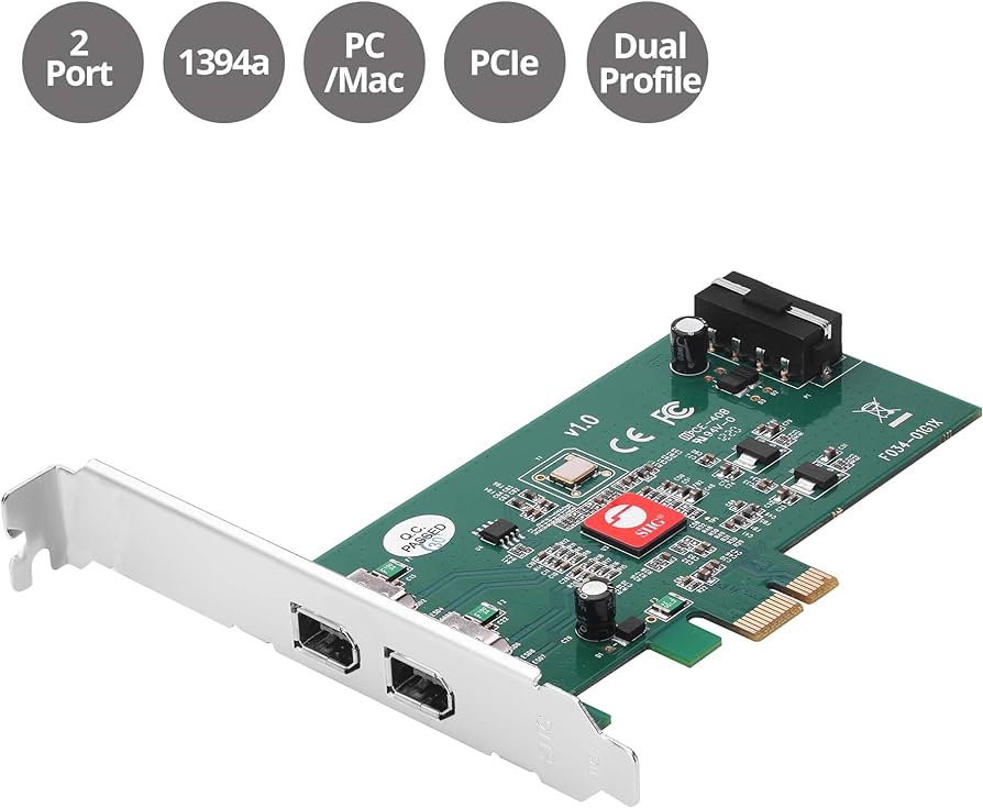 SIIG FireWire 400 PCIe Card