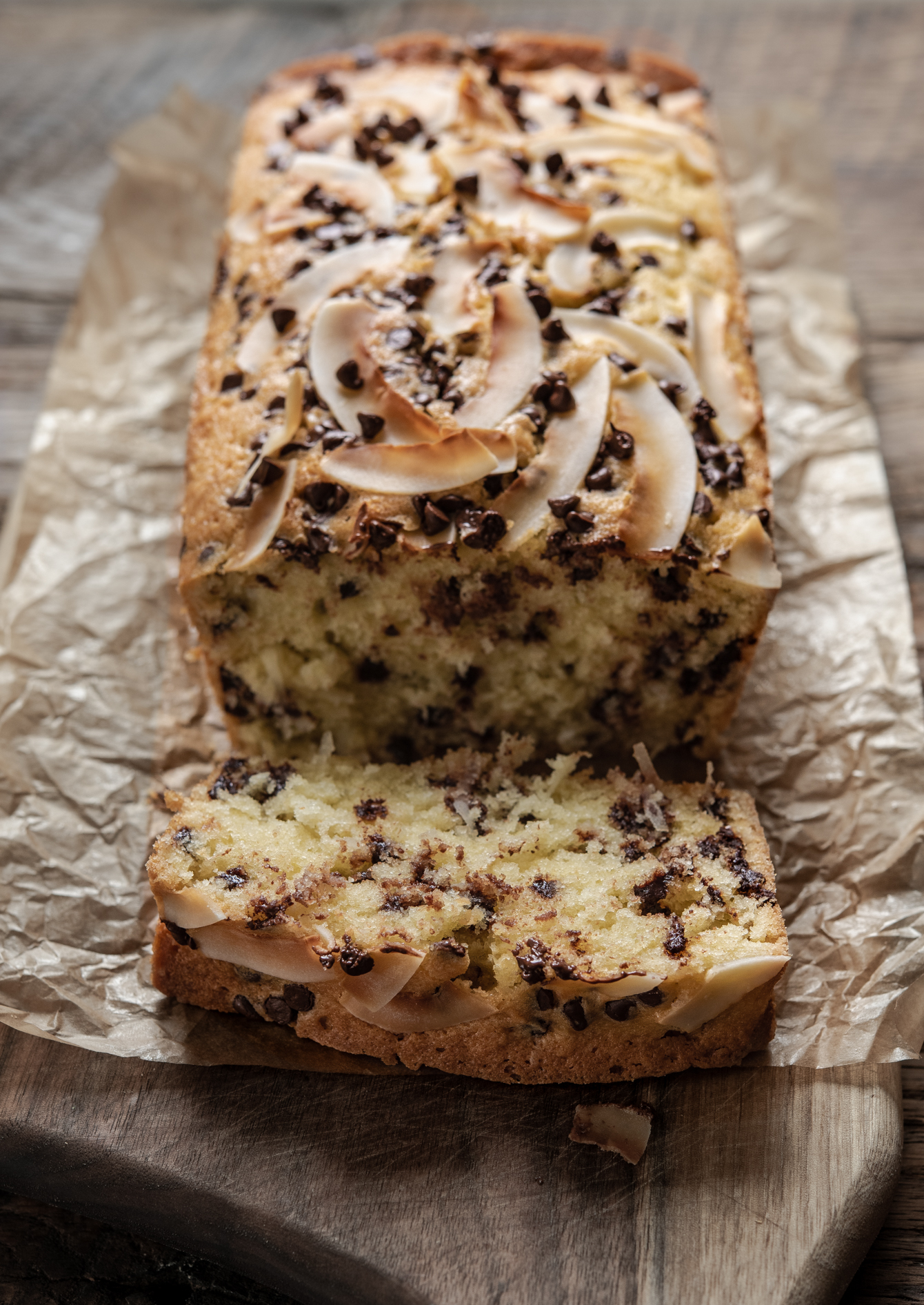 Chocolate Chip Coconut Cake