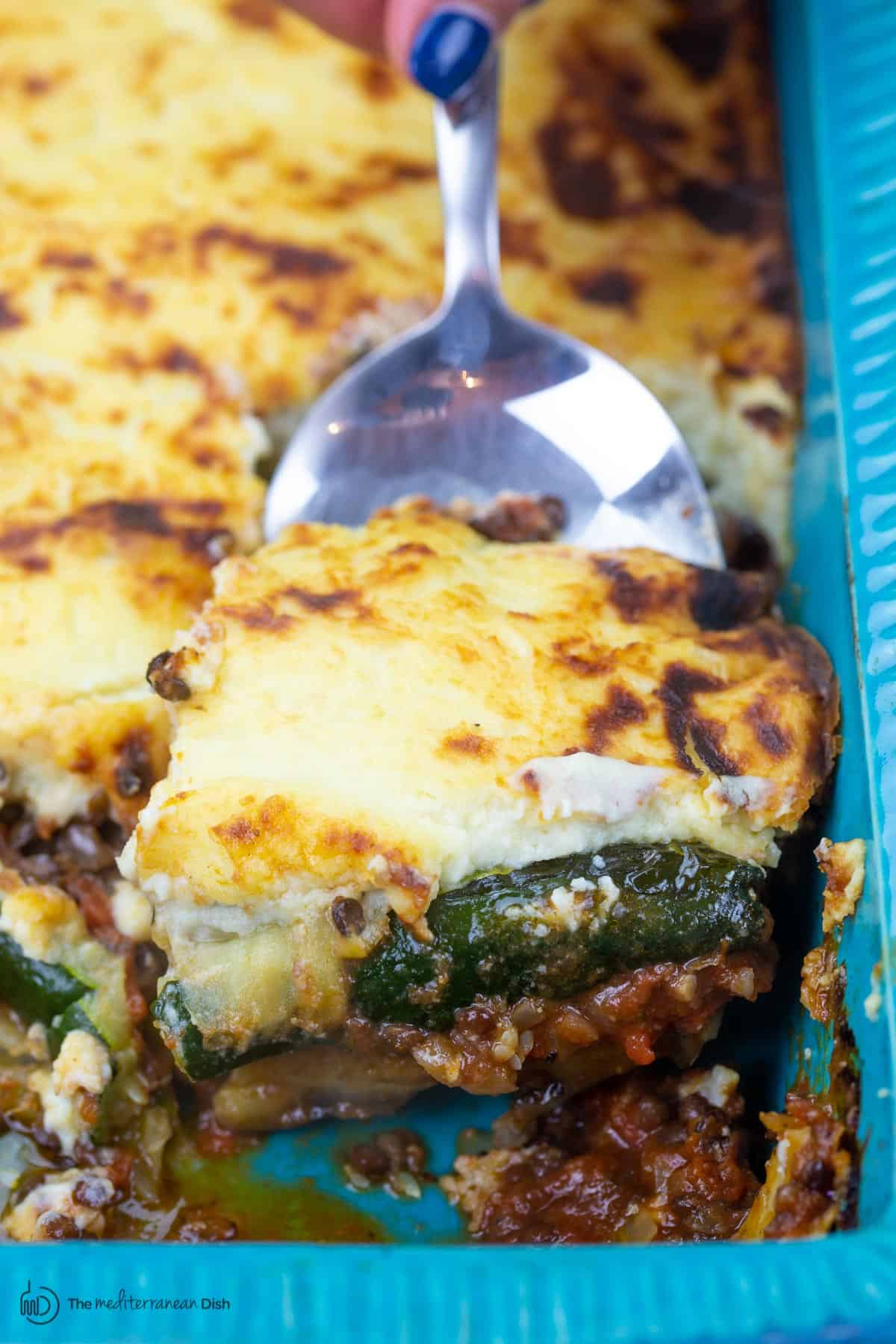 Lentil and Eggplant Moussaka