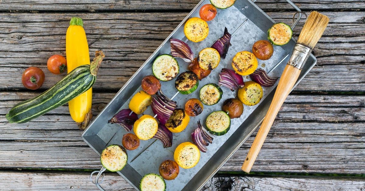 Spicy Cajun Vegetable Skewers