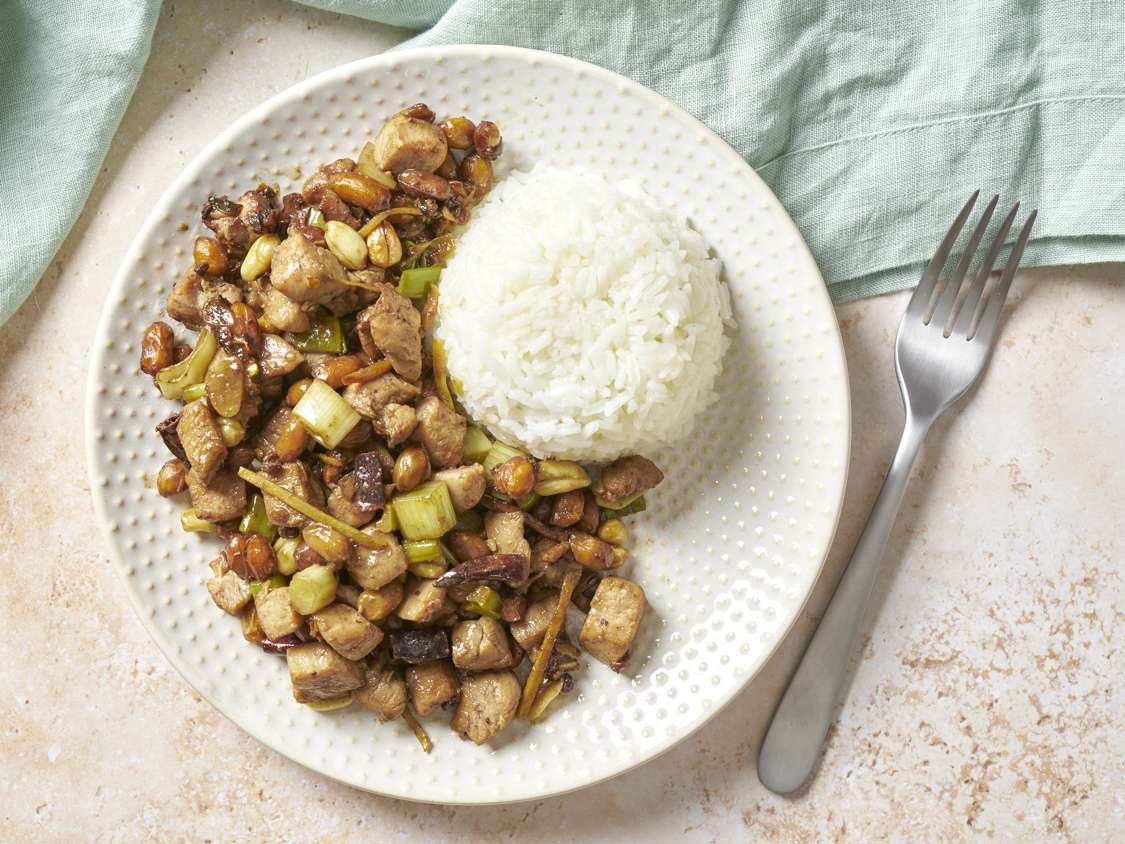 Honey Sesame Gong Bao Chicken