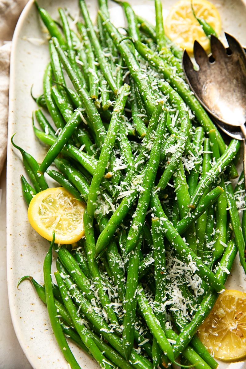 Green Beans with Lemon and Parmesan