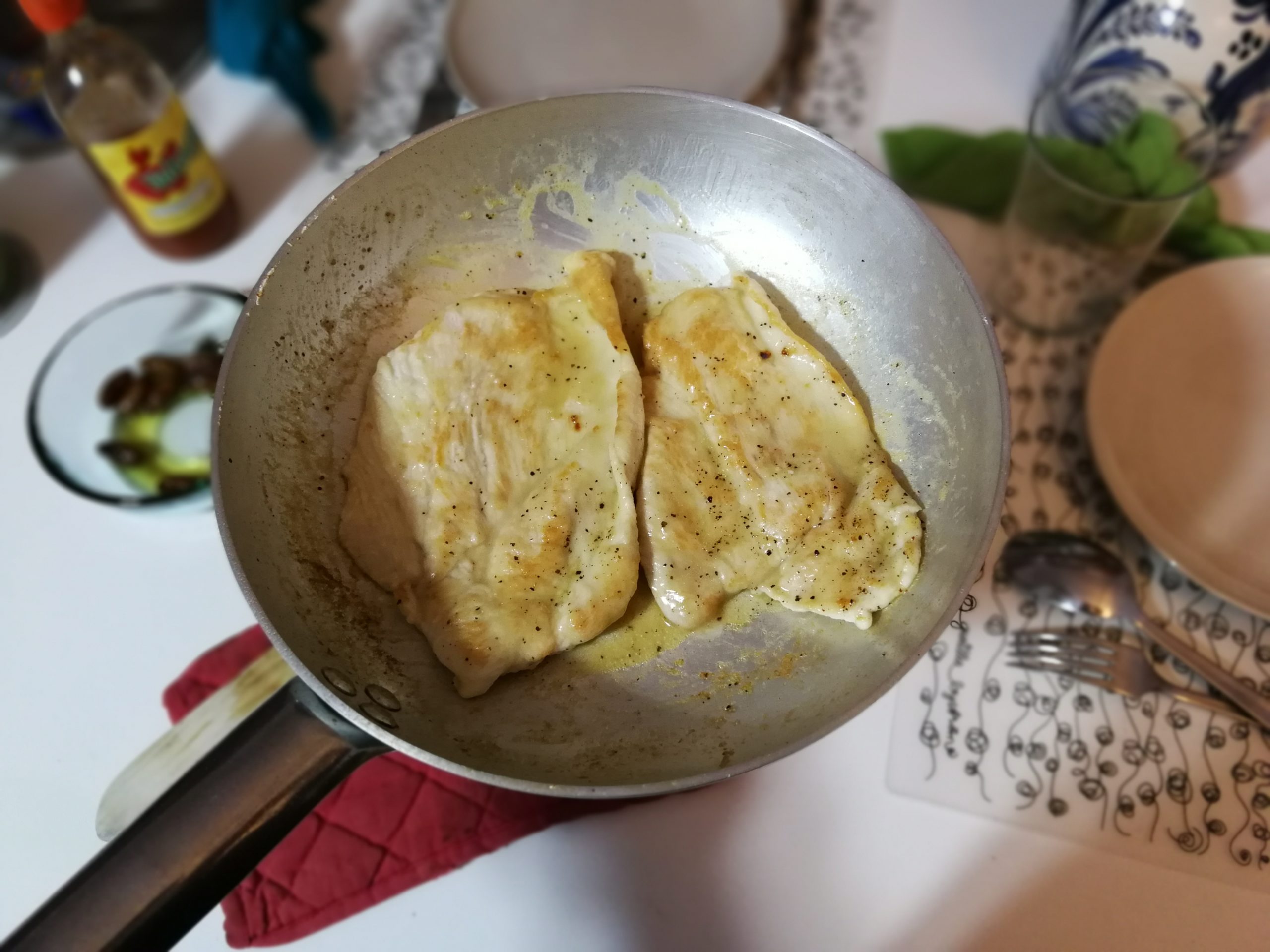 Pollo al Potacchio - Receta con champiñones