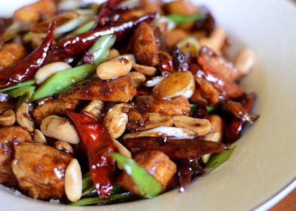 Gong Bao Chicken Spring Rolls