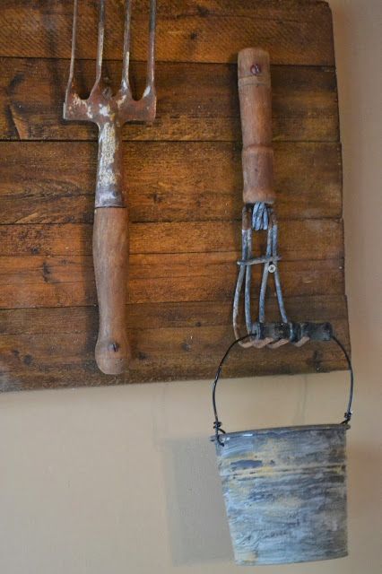 Vintage Garden Tools Wall Art Set