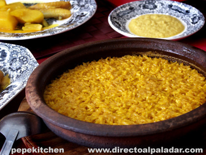 Receta de Arrossejat con azafrán