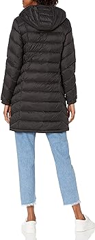 6. Tommy Hilfiger Women's Mid-Length Chevron Quilted Packable Down Jacket