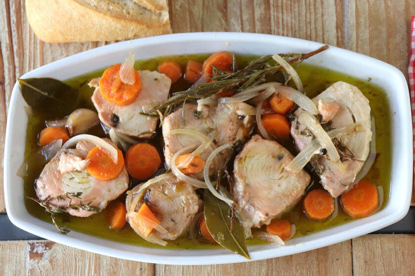 Bonito en escabeche - Receta casera y tradicional