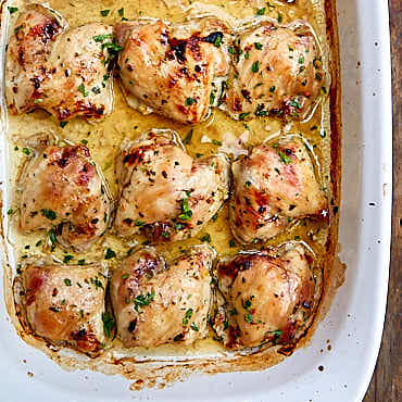 Maple Glazed Chicken Thighs