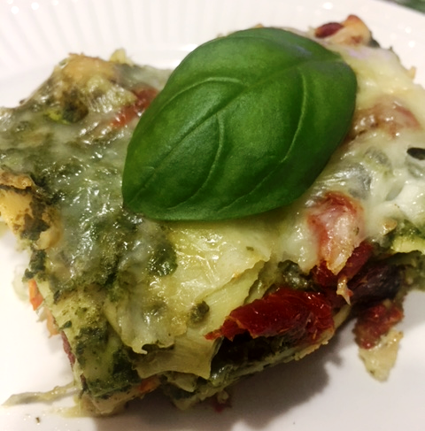Artichoke and Sun-Dried Tomato Lasagna