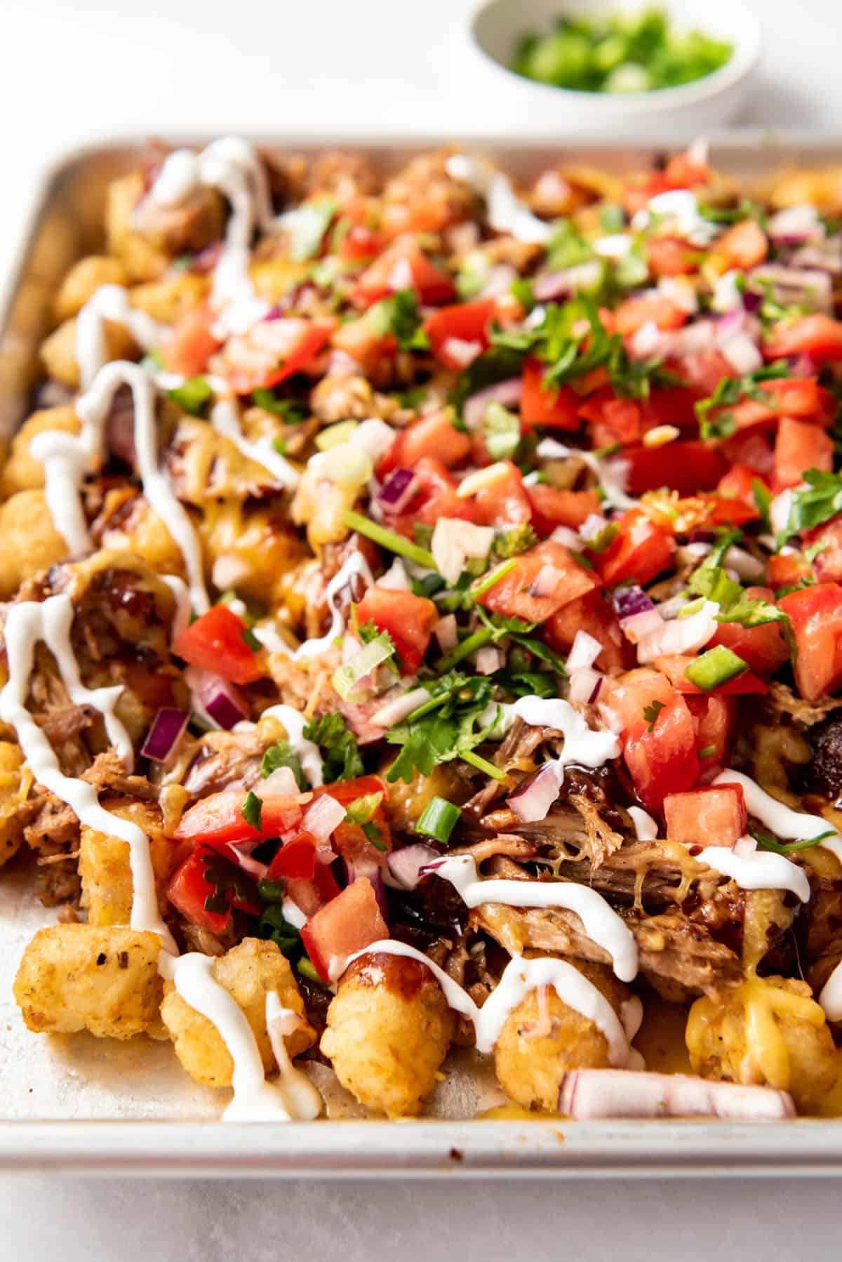 Barbecue Pulled Pork Tater Tots