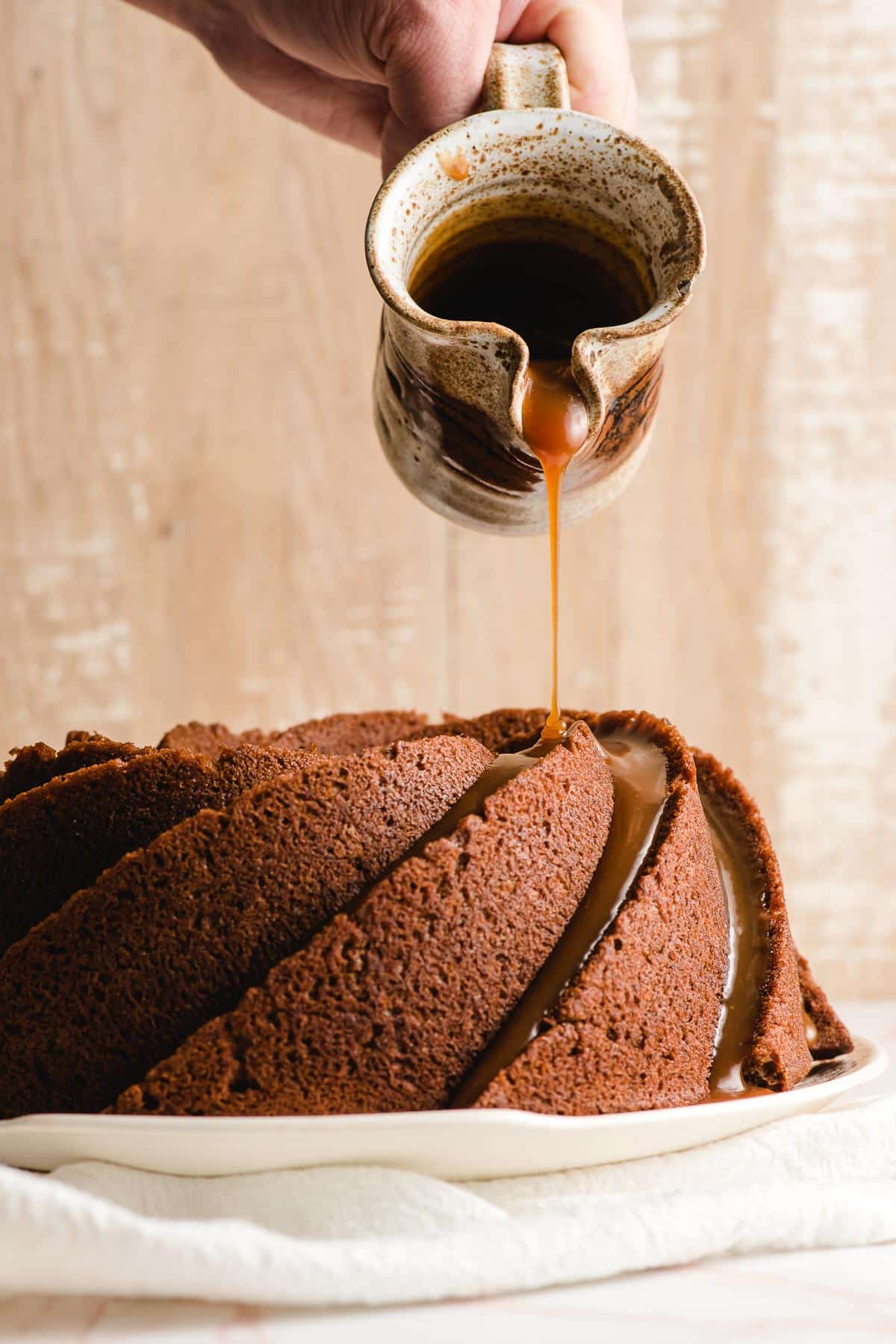 Caramel Banana Bundt Cake