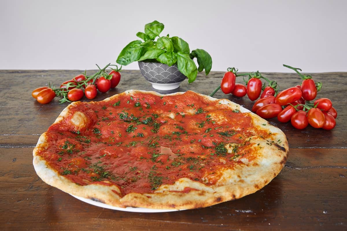 Pizza Marinara con queso