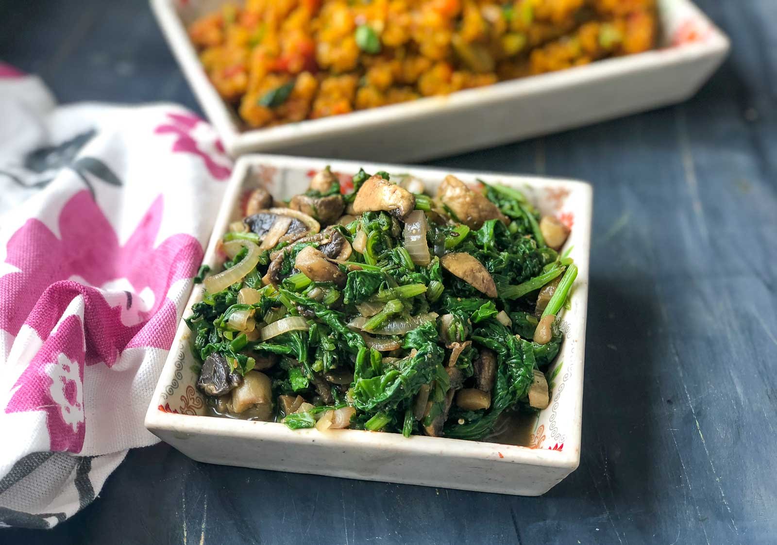 Mushroom and Spinach Stir-Fry