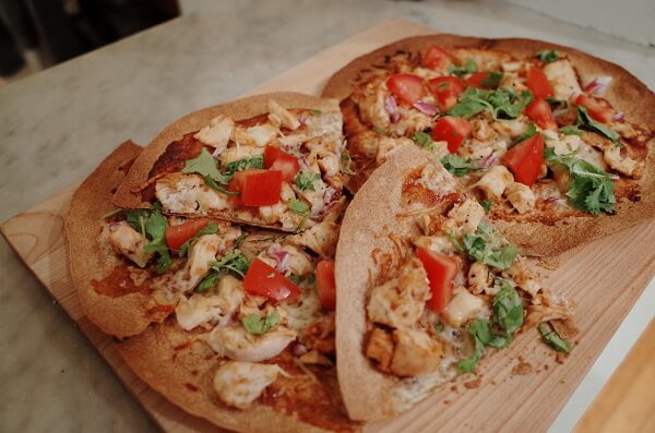 Pizza de pollo a la barbacoa
