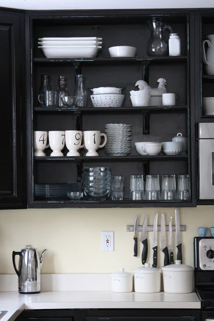 Eclectic Kitchen with Tea Shelf